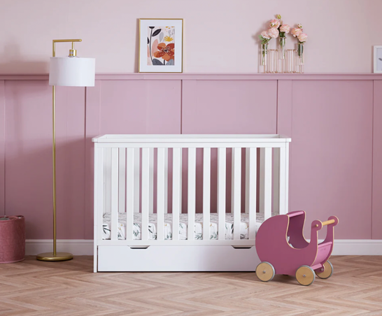 Evie Mini Cot Bed - White