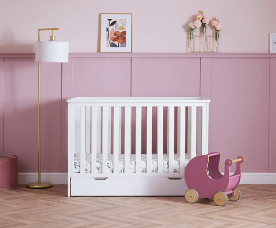 Elodie Mini Cot Bed - White