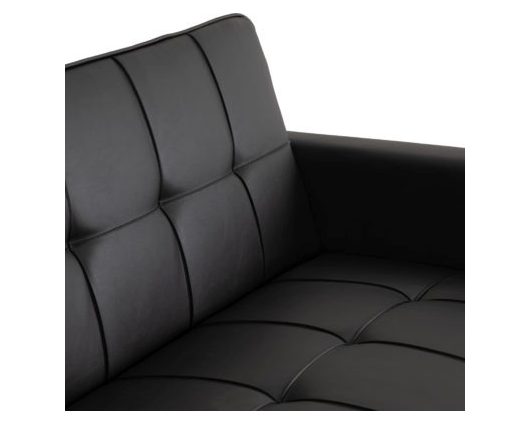 Atlas Sofa Bed - Black Faux Leather