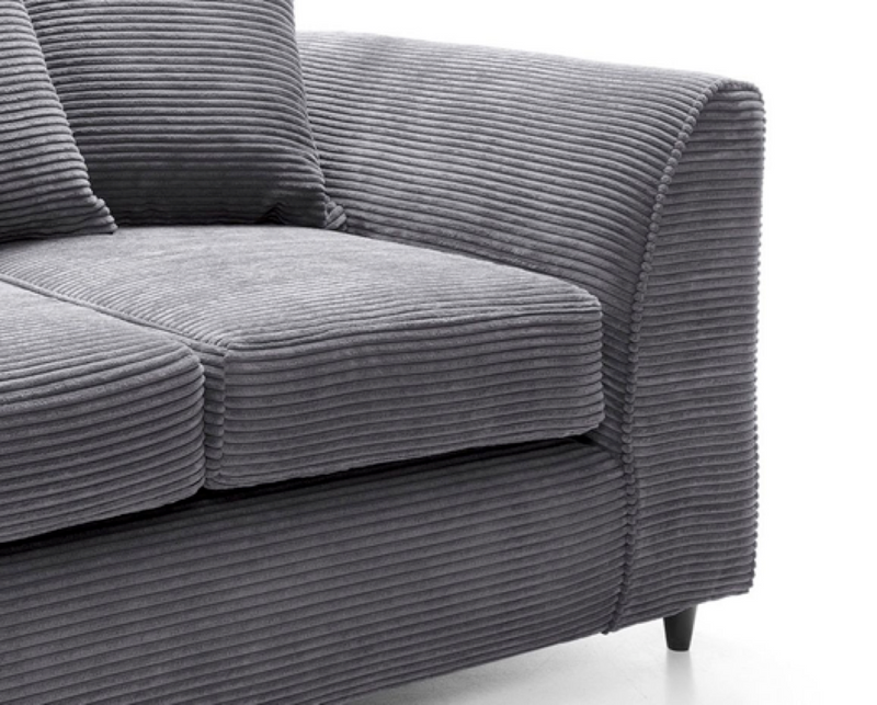 Jumbo Cord 2 Seater Sofa - Grey