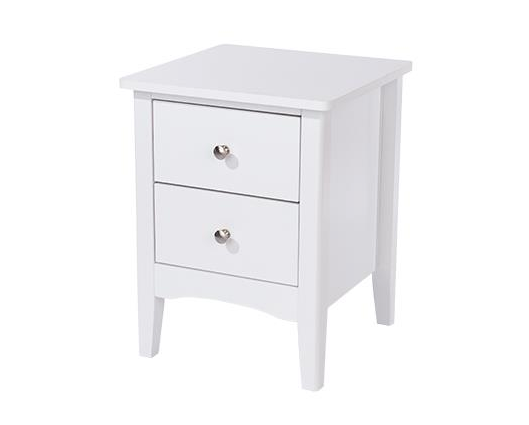 Como 2 Petite Drawer Bedside Cabinet-White