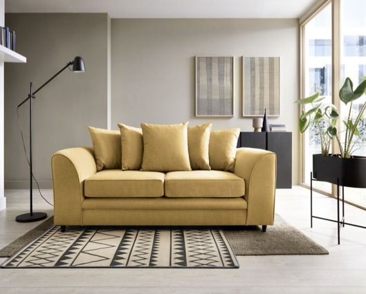 Darcy 3 Seater Sofa - Mustard