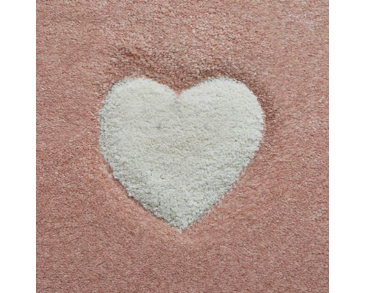 Hearts + Stars Kids  Rug  - Pink - 120cm x 170cm