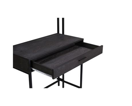 Zahra Dressing Table with Mirror-Black Finish