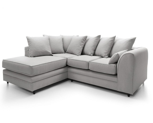 Darcy Left Hand Facing Corner Sofa - Light Grey